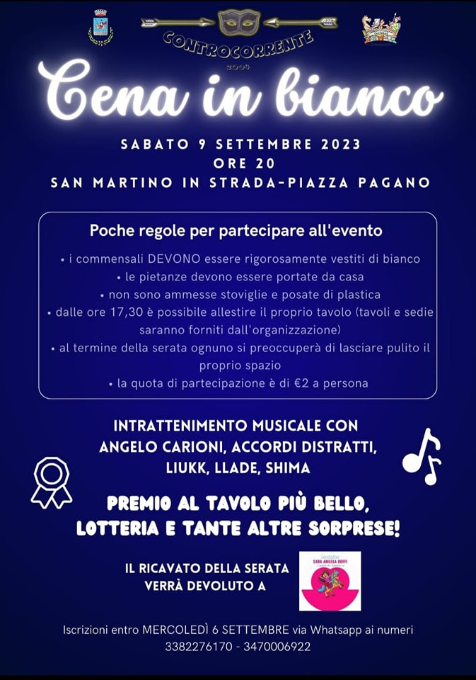 cena in bianco